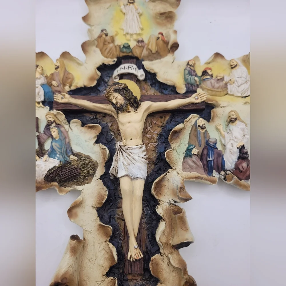Rustic Religious Wall Cross Decor